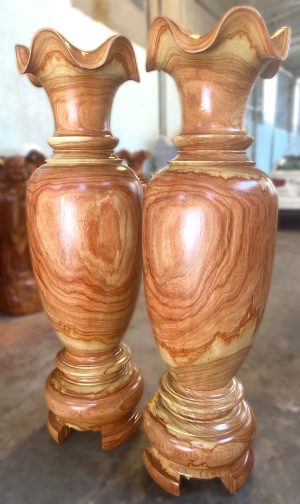 Lục Bình Gỗ Hương Đỏ Cao 1m6 Đường Kính 46