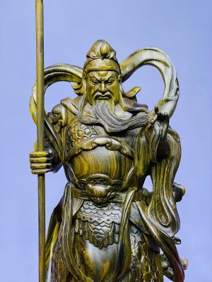 Tượng Quan Công Trấn Ải Gỗ Mun Hoa Cao 60