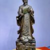 Tượng Khổng Minh Tiên Sinh Gỗ Mun Hoa Cao 1m