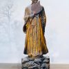 Tượng Khổng Minh Tiên Sinh Gỗ Mun Hoa Cao 60