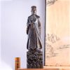 Tượng Khổng Minh Tiên Sinh Gỗ Mun Hoa Cao 80