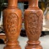 Lục Bình Trạm Tứ Quý Gỗ Hương Đỏ Cao 1m70