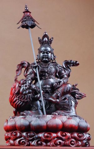 Tượng hoàng thần tài gỗ vương mộc tử đàn ấn độ