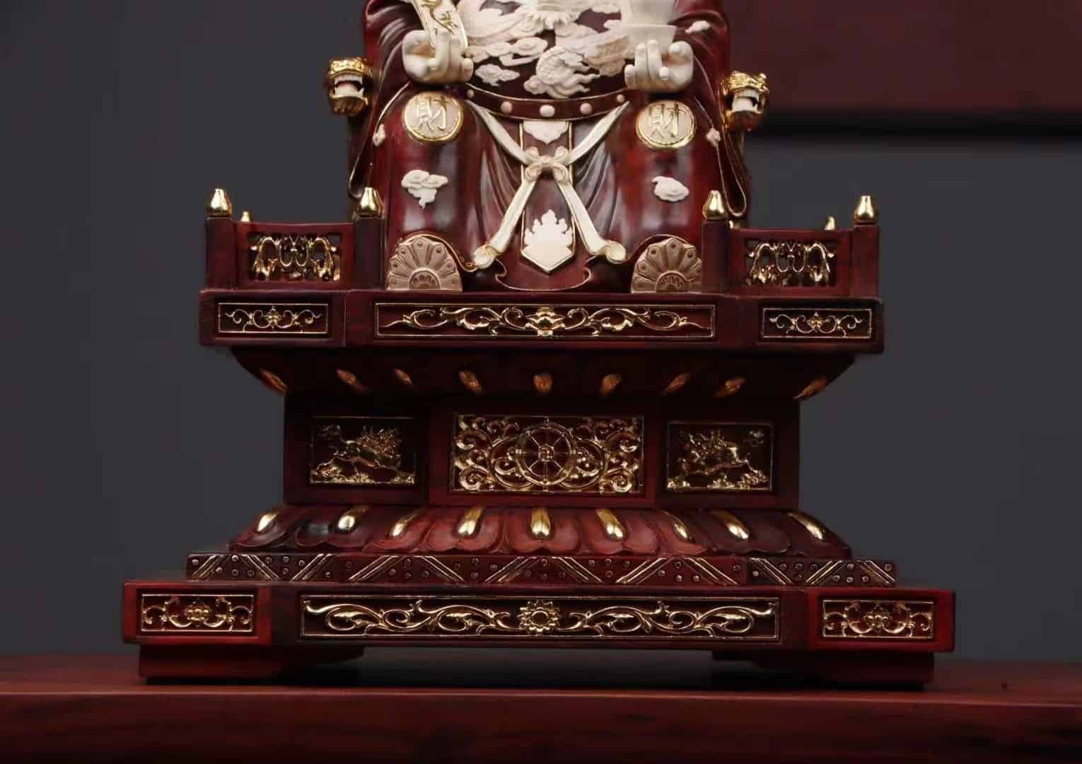 Tượng thần tài gỗ vương mộc tử đàn ấn độ