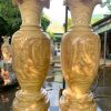 Lục bình gỗ cẩm vàng cao 1m8 đường kính 56