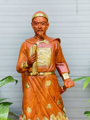 Tượng Trần Quốc Tuấn Gỗ Hương Đá Cao 60 - Hưng Đạo Vương