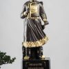 Tượng Hưng Đạo Vương Trần Quốc Tuấn Gỗ Mun Hoa Dát Vàng