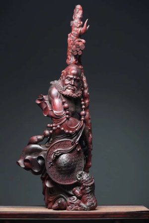 Tượng Đạt Ma Sư Tổ Gỗ Vương Mộc Tử Đàn Ấn Độ