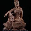 Tượng Quan Âm Tự Tại Gỗ Đàn Hương Ấn Độ Cao 28