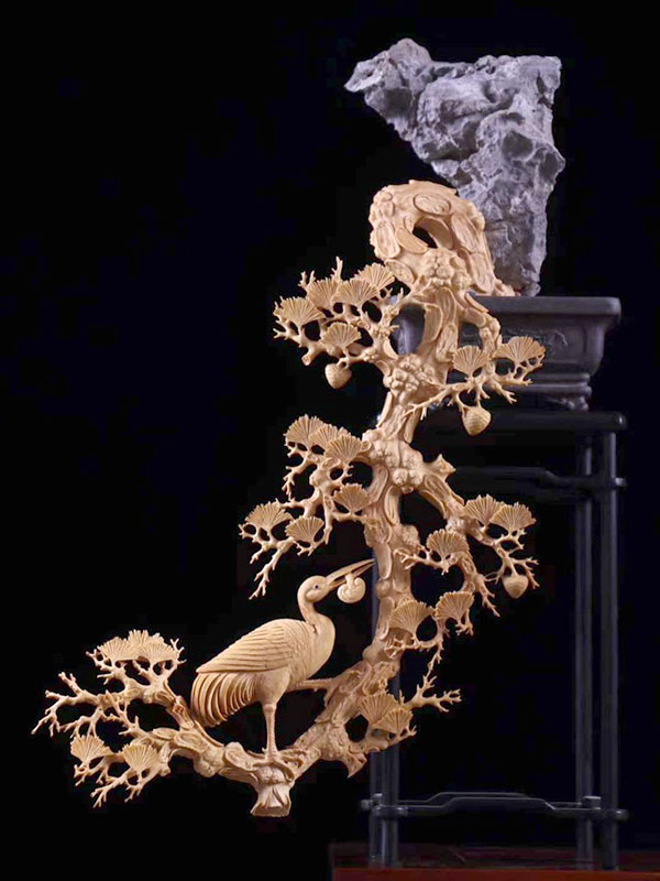 Cây Bonsai Tùng Hạc Diên Niên Gỗ Hoàng Dương