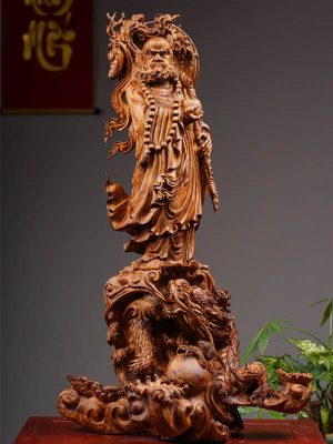 Tượng Đạt Ma Hàng Long Gỗ Sưa Cao 69