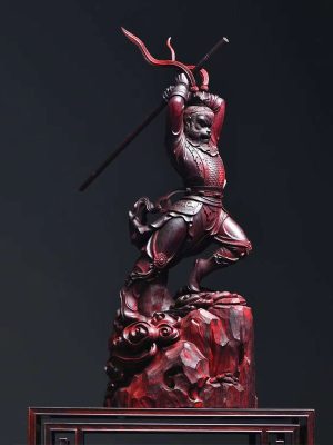 Tượng Tôn Ngộ Không Tề Thiên Đại Thánh Gỗ Tử Đàn Ấn Độ
