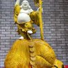 Tượng Di Lặc Đứng Bao Tiền Gỗ Kim Tơ Nam Mộc