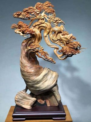 Tùng Hạc Diên Niên Gỗ Nhai Bách Cao 88