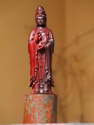 Tượng Quan Thế Âm Bồ Tát Gỗ Tử Đàn Ấn Độ Cao 33