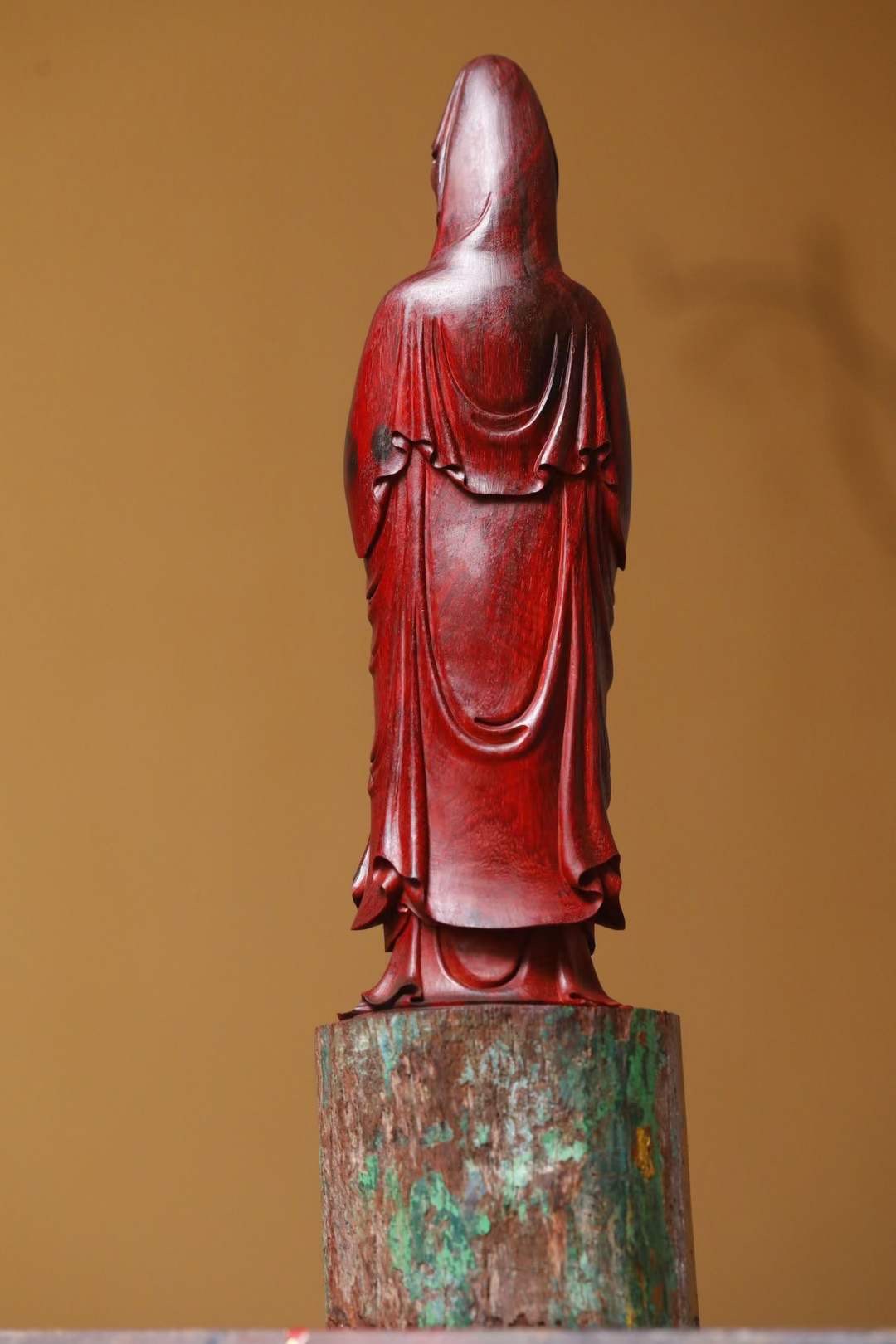 Tượng Quan Thế Âm Bồ Tát Gỗ Tử Đàn Ấn Độ Cao 33