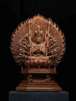 Tượng Quan Âm Thiên Thủ Thiên Nhãn Gỗ Đàn Hương Ấn Độ Cao 60