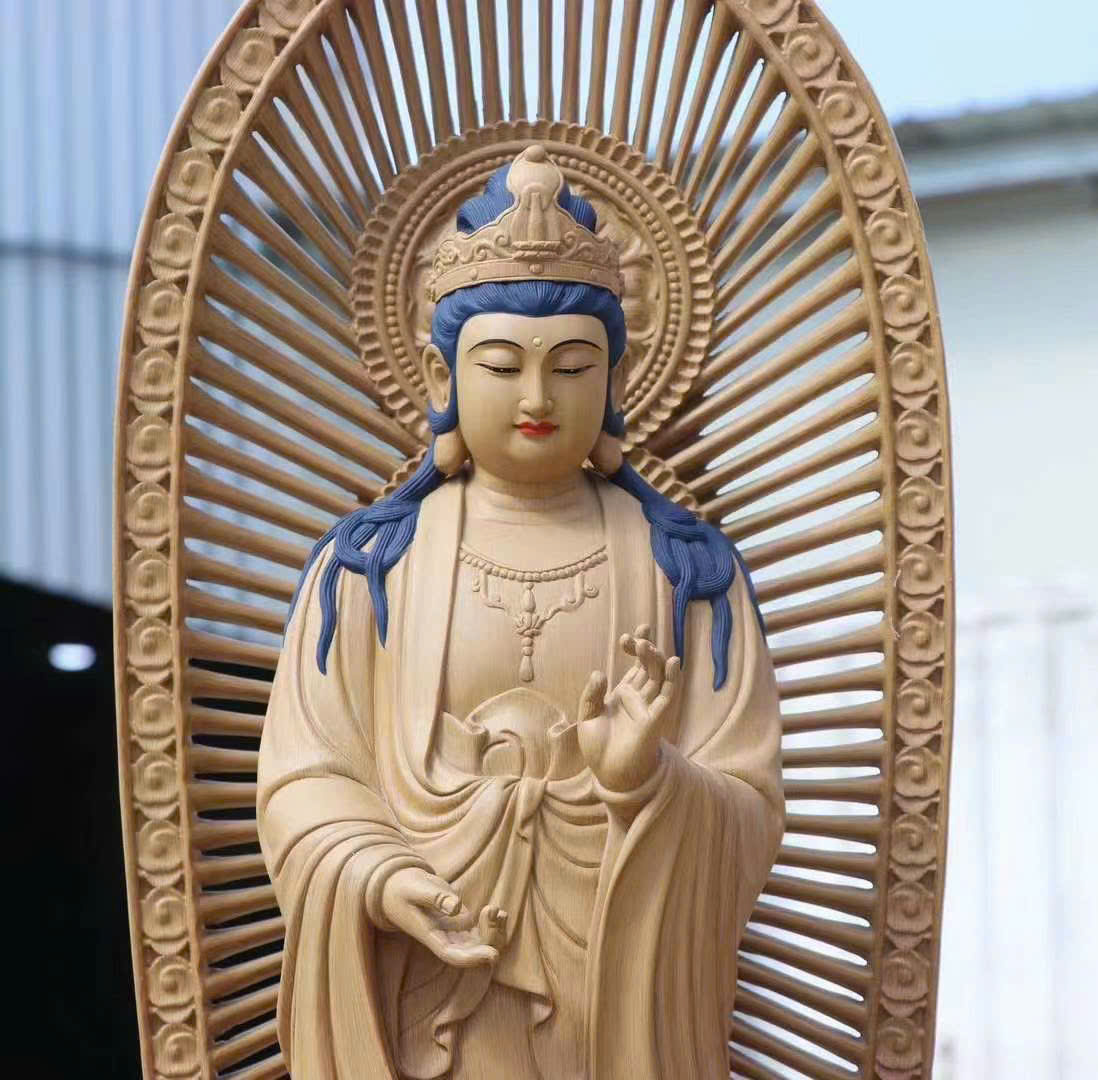 Tượng Tây Phương Tam Thánh Gỗ Trầm Dó Hải Nam Cao 110