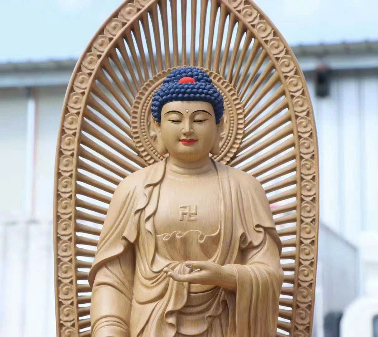 Tượng Tây Phương Tam Thánh Gỗ Trầm Dó Hải Nam Cao 110
