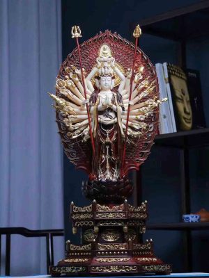 Tượng Thiên Thủ Thiên Nhãn Quan Âm Gỗ Tử Đàn Ấn Độ Cao 70