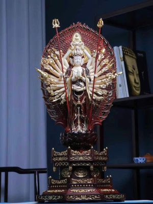 Tượng Thiên Thủ Thiên Nhãn Quan Âm Gỗ Tử Đàn Ấn Độ Cao 70