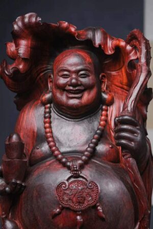 Tượng Di Lặc Gỗ Tử Đàn Ấn Độ Cao 76