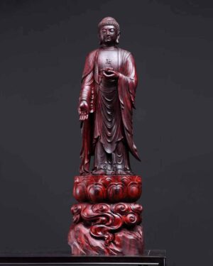 Tượng Phật A Di Đà Gỗ Tử Đàn Ấn Độ Cao 43