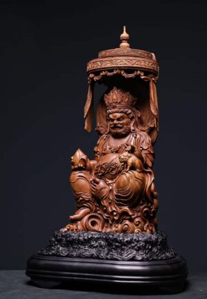 Tượng Hoàng Thần Tài Gỗ Đàn Hương Ấn Độ Cao 52