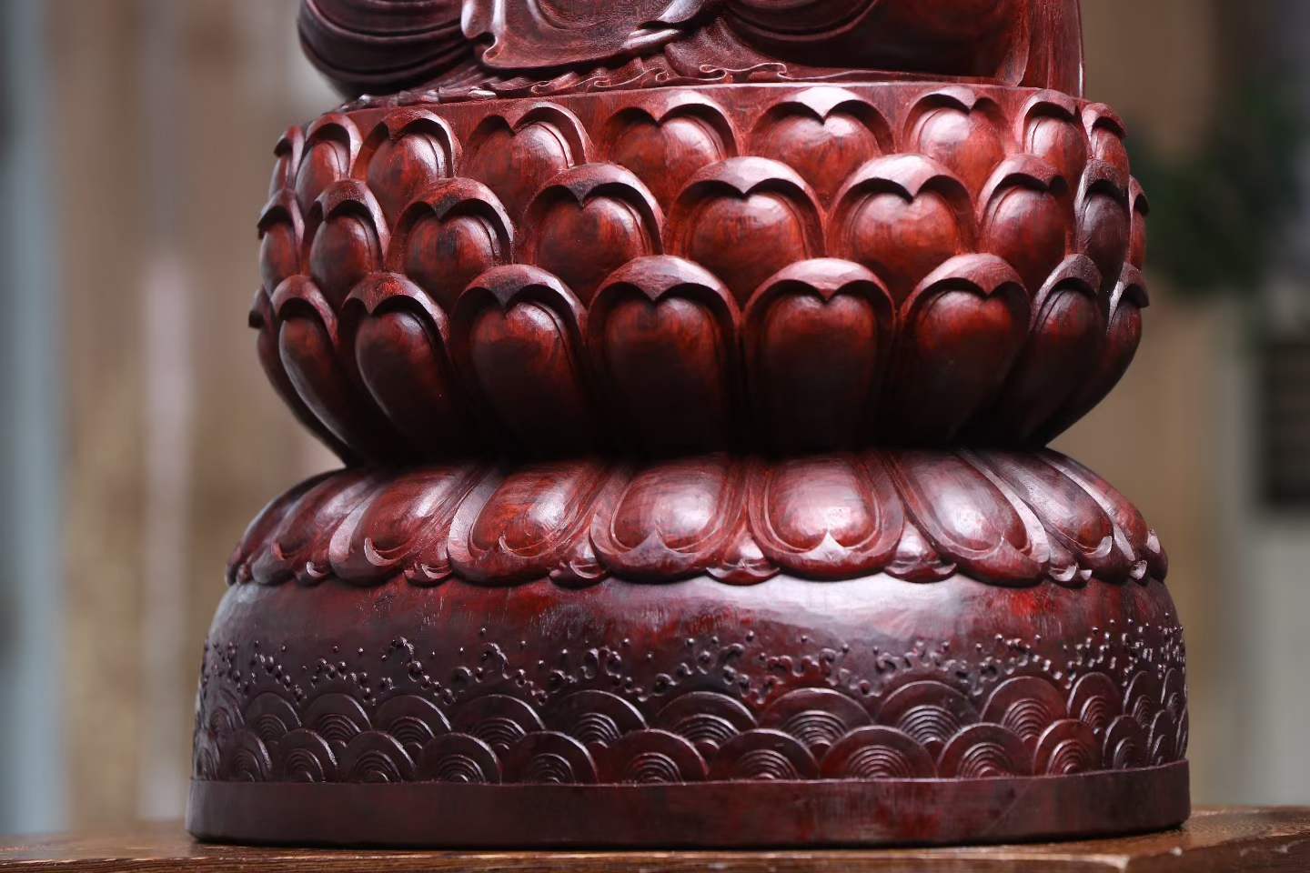Tượng Quan Thế Âm Bồ Tát Gỗ Tử Đàn Ấn Độ Cao 51